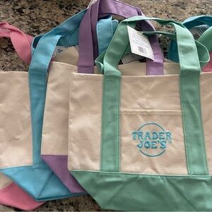 8 - Trader Joe's Canvas Tote Bags - Multicolor 2025 - 8 bags